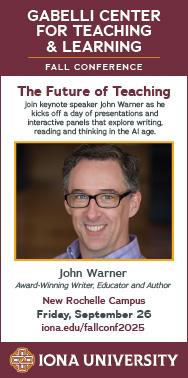 Iona - John Warner ad, up Sept 17, 2025