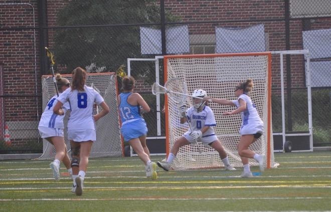 Olivia Shinsato 0 defending the goal in the Westlake game